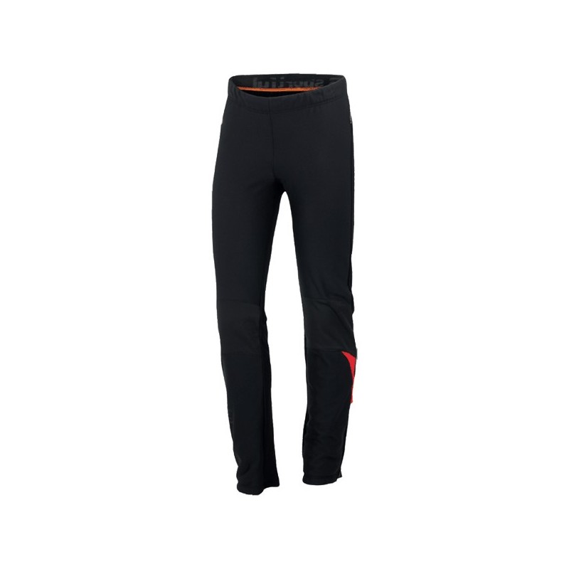 Byxor Sportful Squadra WS 2 Pant Svart-röd Byxor Sportful Squadra WS 2 Pant Svart-röd
